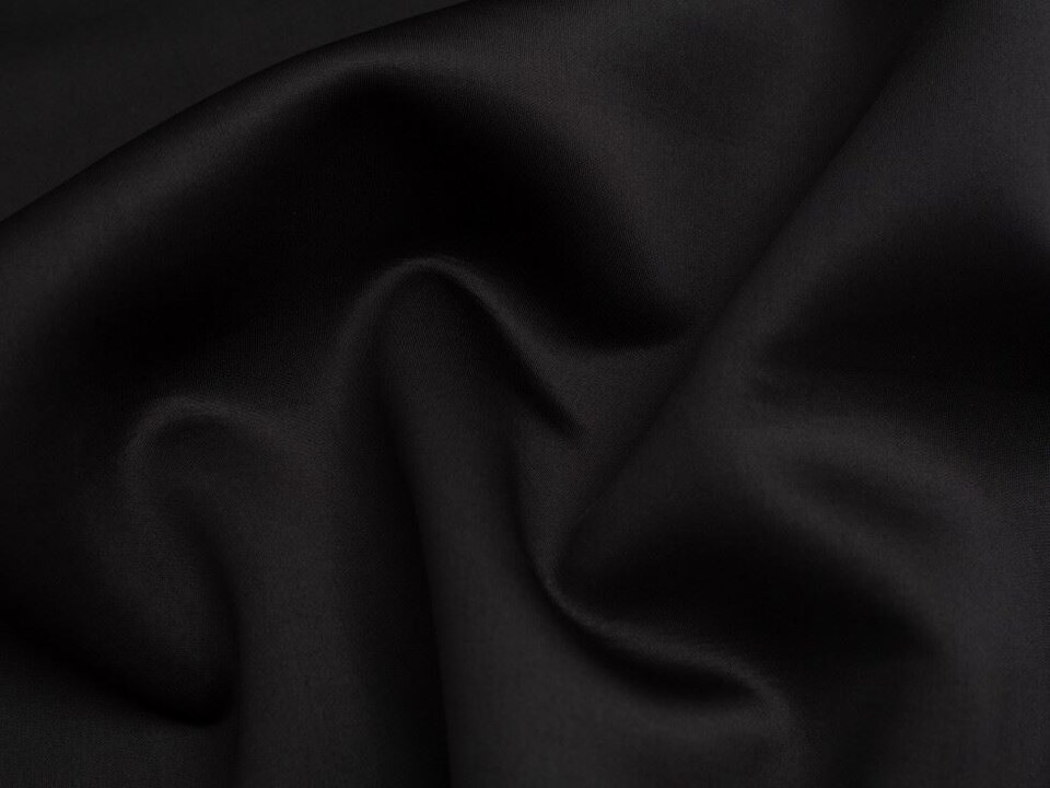 Minerva Core Range Black Neoprene Stretch Knit Fabric for Dressmaking, 145cm / 57" Wide - per metre