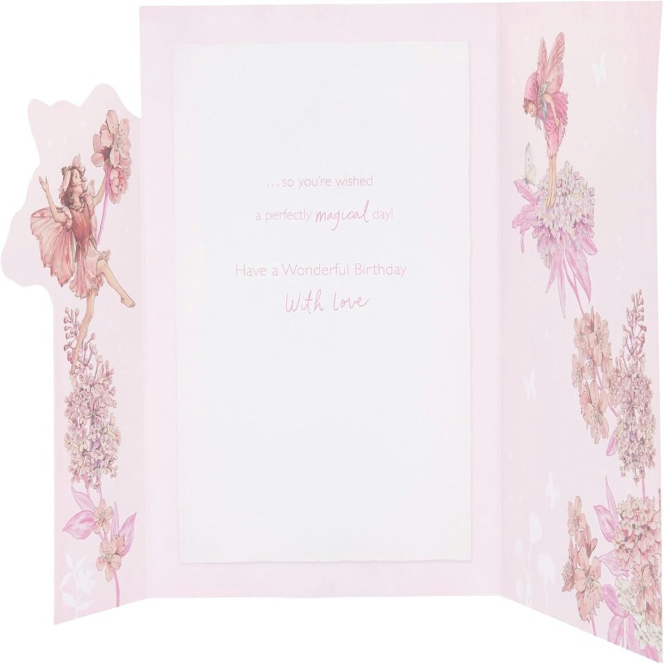 image 1 of Flowers Fairies Design Granddaughter Birthday Card