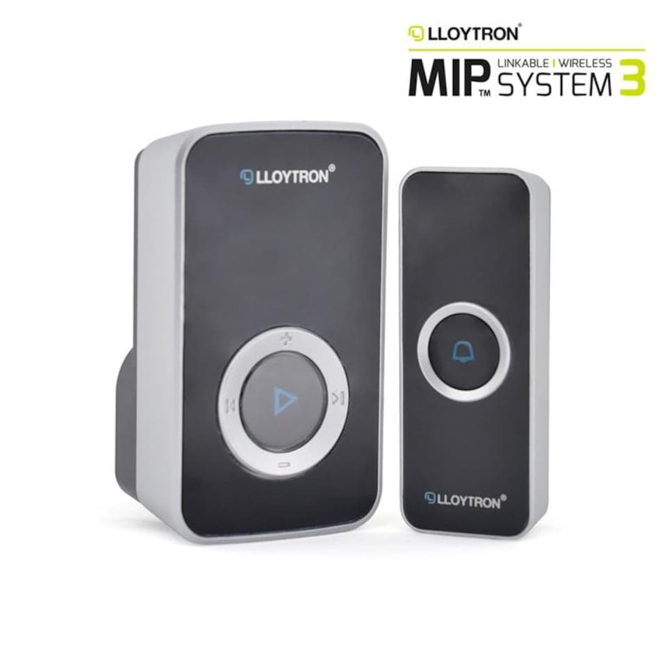 image 1 of Lloytron Plug-in Wireless Doorbell (UK Plug) | Black | Black | One Size | 1