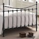 image 3 of 4ft6 Double Black Antique Victorian Style Traditional Metal Bed Frame Bedstead, Strong, Robust Bed