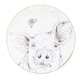 image 2 of English Tableware Company Fieldview Farm Set of 4 Round Coasters