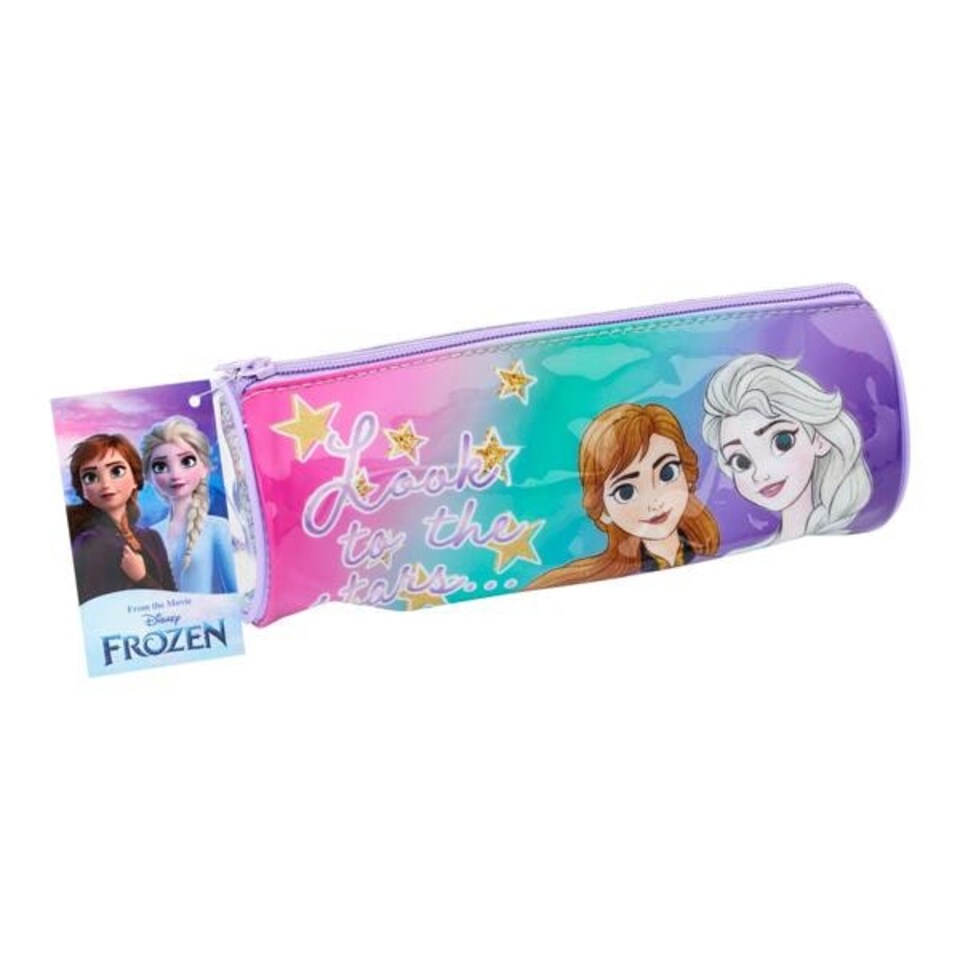 image 1 of Frozen Round Glitter Pencil Case