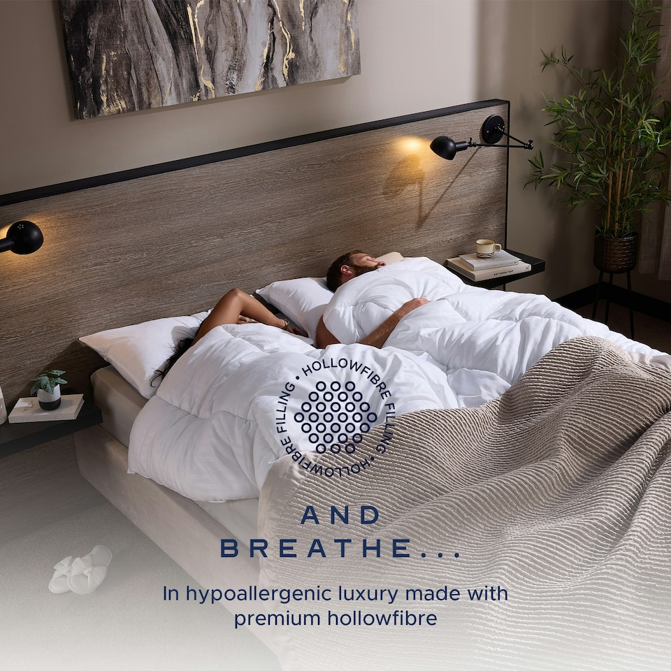 image 1 of Luxuriously Soft & Cosy Duvet, 10.5 Tog, Single | White | Single