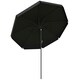 image 1 of Outsunny 2.7m Patio Umbrella Garden Parasol with Crank, Ruffles, 8 Ribs, Black