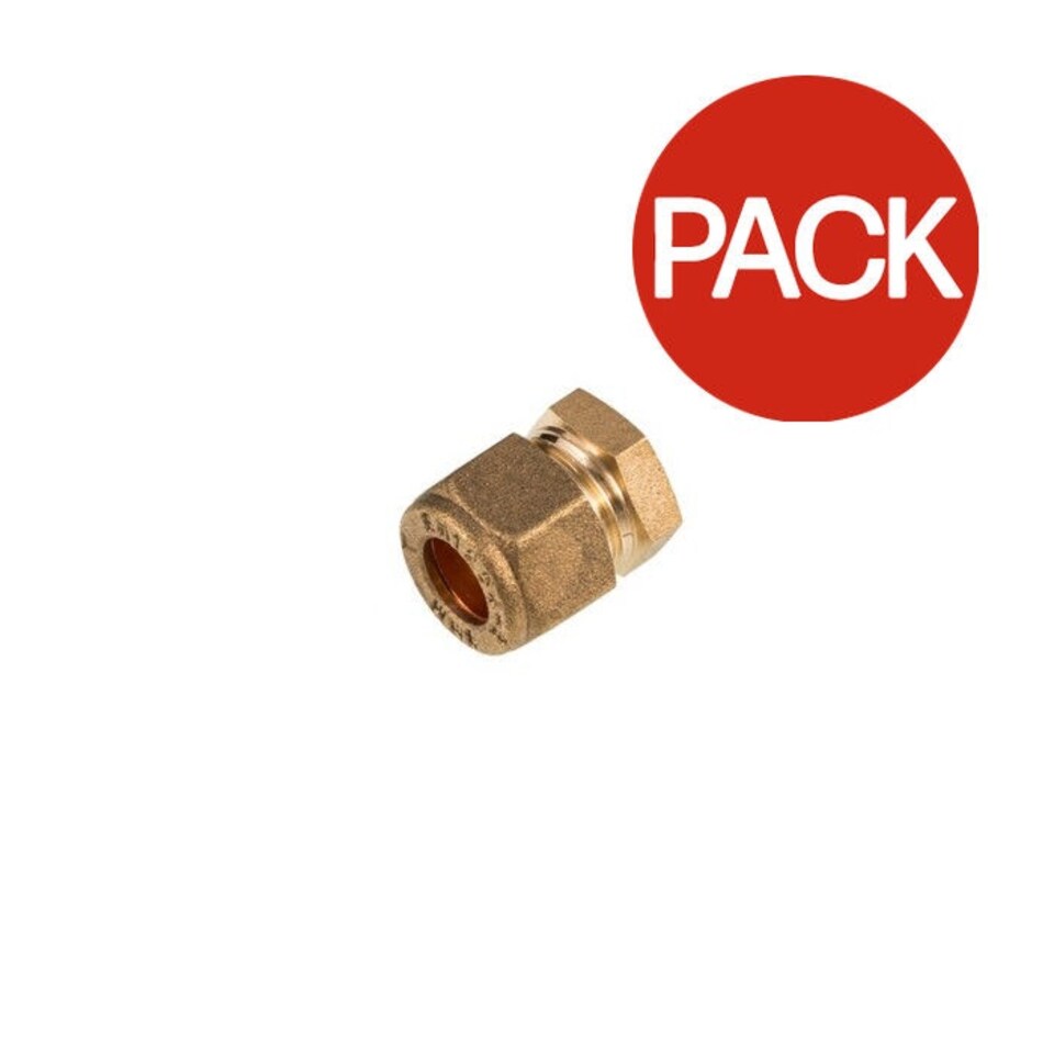 Securplumb End Stop (Pack of 5) - Copper - One Size