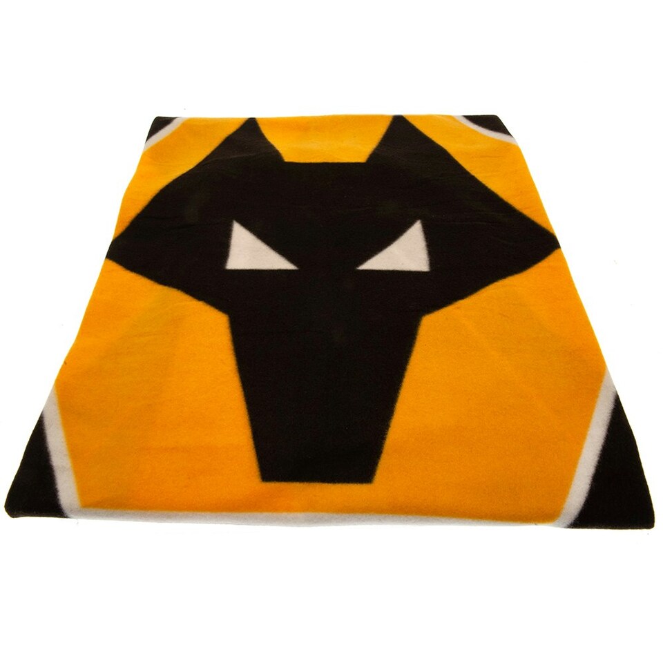 image 1 of Wolverhampton Wanderers FC Blanket - Black/Yellow/White - One Size