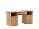 image 2 of Dallas computer desk with 4 drawers in beech