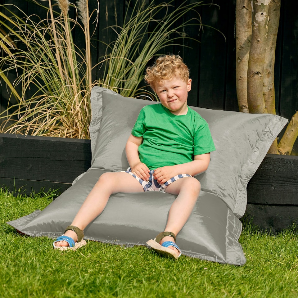 image 1 of icon Kids Bazaar Bag Grey Indoor Outdoor Kids Bean Bag | Grey | M | 1