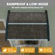 image 4 of Outsunny Outdoor Window Door Canopy with Awning Porch UV Water Cover Brown | Brown | Brown | 100 x 75 x 23 cm | 1