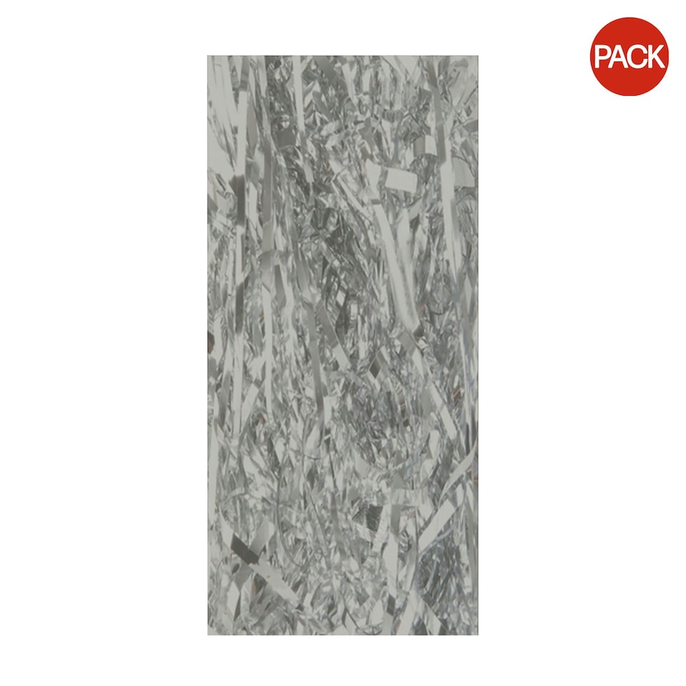 County Shredded Tissue (Pack Of 6) - Metallic Silver - One Size Silver | One Size