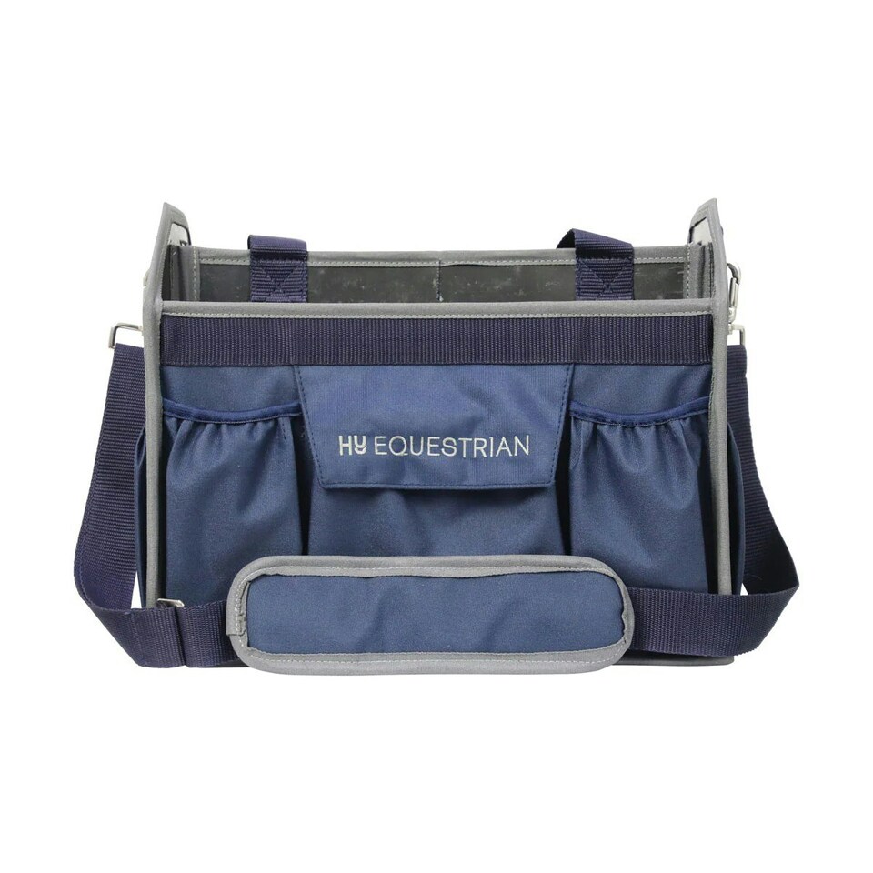 image 1 of Hy Horse Grooming Bag - Navy/Grey - One Size (UTBZ4670)