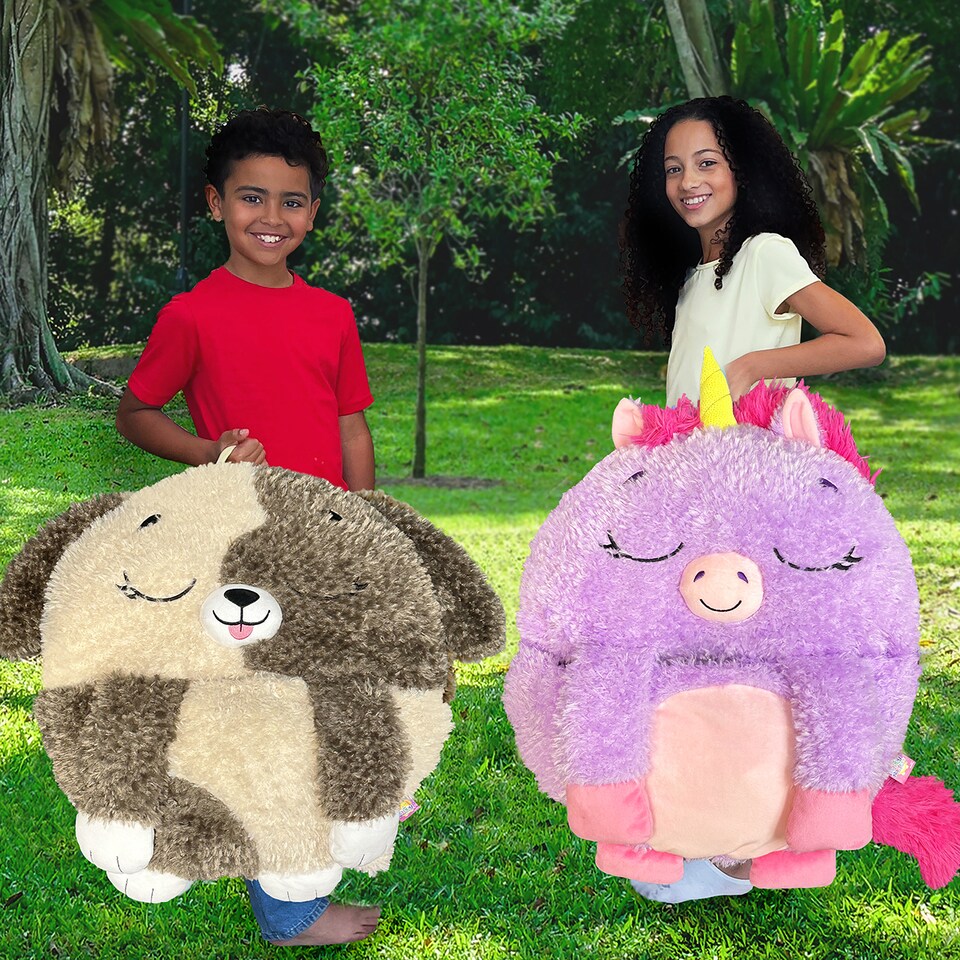 image 1 of Happy Nappers Purple Unicorn Large