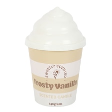 Something Different Frosty Vanilla Ice Cream Scented Candle | White | White/Cream | 1