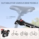 image 4 of HOMCOM Cargo Trailer Bike Trolley Cart with Handle Removable Rain Cover 70L