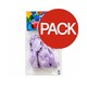 image 2 of Globos Payaso Macaroon Latex Balloons (Pack of 20) - Grape - One Size