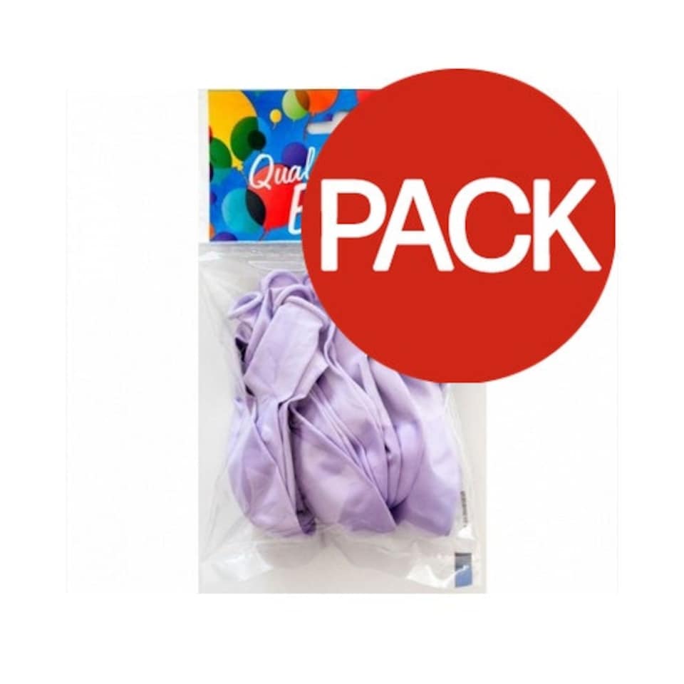 image 1 of Globos Payaso Macaroon Latex Balloons (Pack of 20) - Grape - One Size