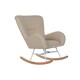 image 1 of Rocking Chair Home ESPRIT White Polyester Metal 74 X 90 X 95 cm White