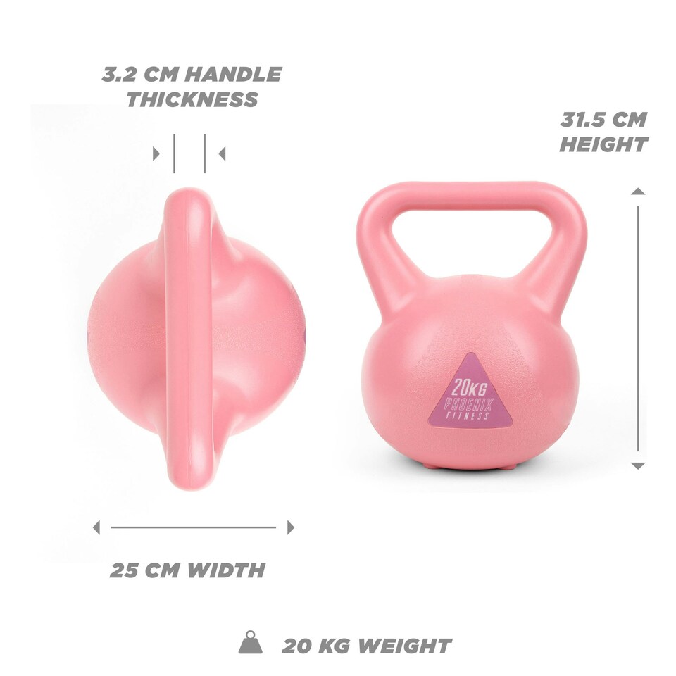 image 1 of Phoenix Fitness Pink Kettlebell 20KG