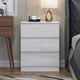 image 2 of FWStyle Carlton 3 Drawer Chest Of Drawers - White Gloss Front