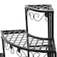 image 4 of Oypla 3 Tier Corner Metal Garden Flower Staging Plant Stand Display Shelf Black