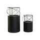 image 1 of Candleholder Home ESPRIT Black Metal Crystal 24,5 x 24,5 x 46 cm (2 Units) N/A