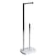 image 2 of Showerdrape Octavia White Marble & Chrome Toilet Roll Holder & Spare Paper Holder Combination