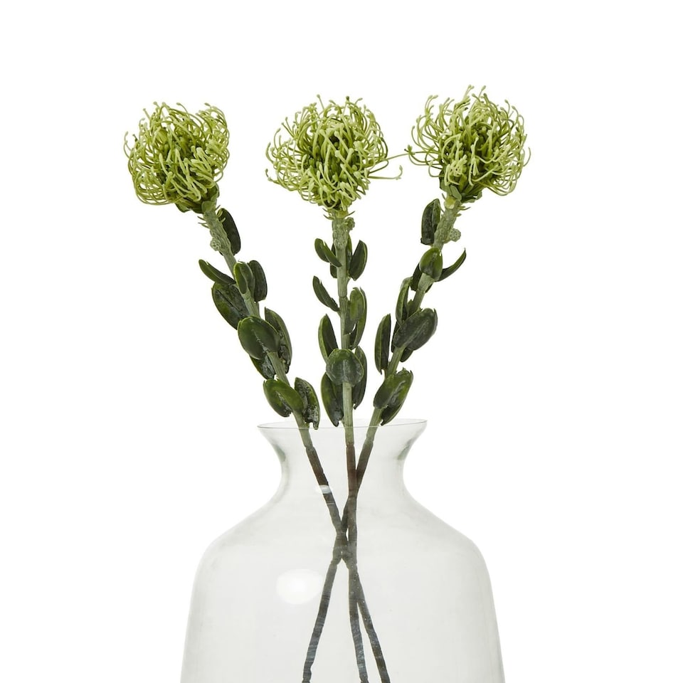 image 1 of Hill Interiors Pincushion Protea Spray Artificial Flower - Green - One Size