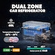 image 3 of Outsunny 40L Compressor Car Fridge Freezer, Dual Zone with App Control | Black | Black | 69.2L x 45.3W x 45H cm