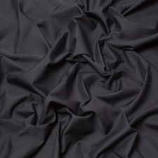 Minerva Core Range Black Plain Polycotton Fabric for Dressmaking, 112.5cm / 44" Wide - per metre