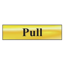Scan Pull - Polished Brass Effect 200 X 50mm - Polished Brass - 200 x 50mm