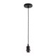 image 1 of ValueLights Shaw Matte Black Adjustable Single Pendant Ceiling Light | Black