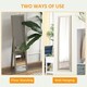 image 4 of HOMCOM Full Length Mirror Farmhouse Wall Mirror Hanging Freestanding Grey