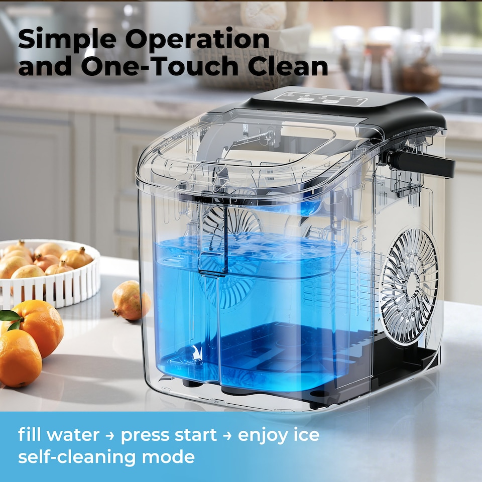image 1 of Spector Ice Maker Machine Countertop 12Kg in 24Hrs 9 Cubes Ready in 6-12Mins