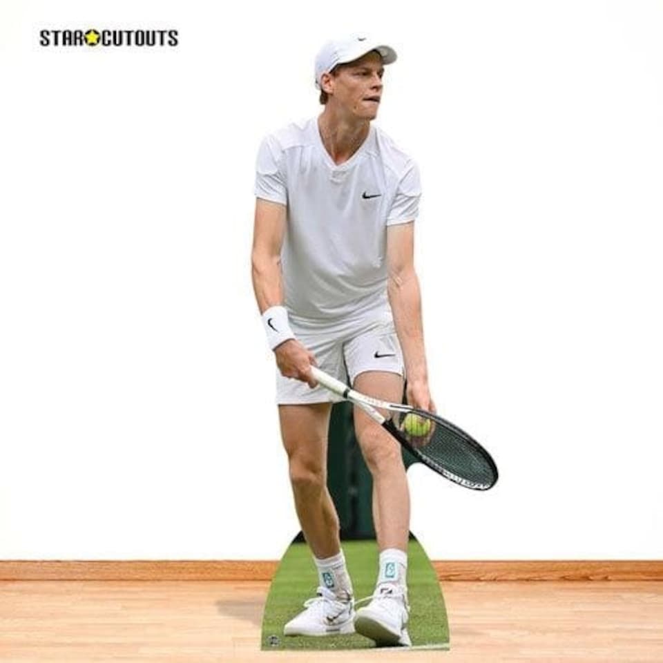 image 1 of Jannik Sinner Lifesize Cardboard Cutout 191cm