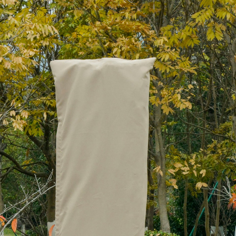 image 1 of Outsunny Garden Parasol Cover for 2-4m Outdoor Umbrella Protector w/ Rod, Zipper