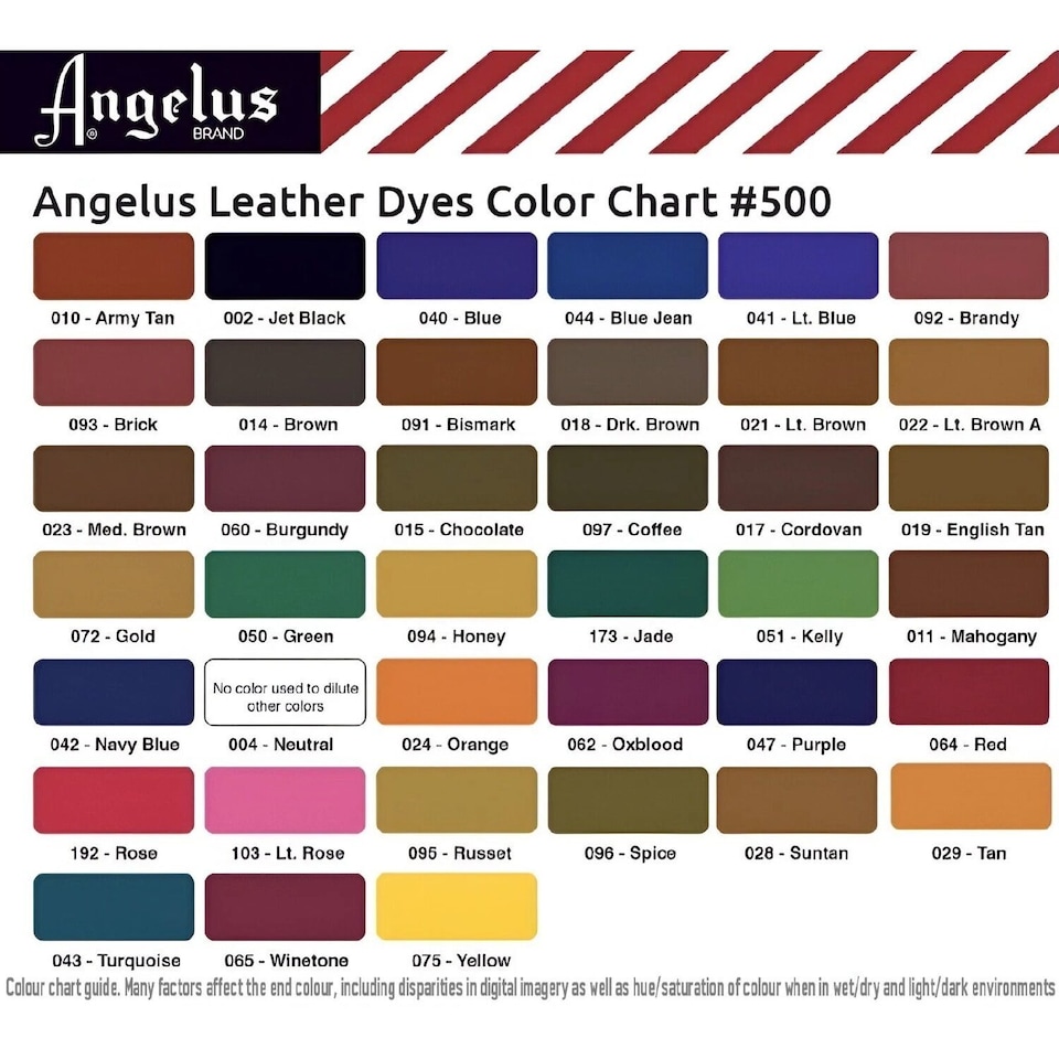 image 1 of Angelus Leather Dye - Permanent Deep Penetrating Colour Change 3oz | Red | Burgundy