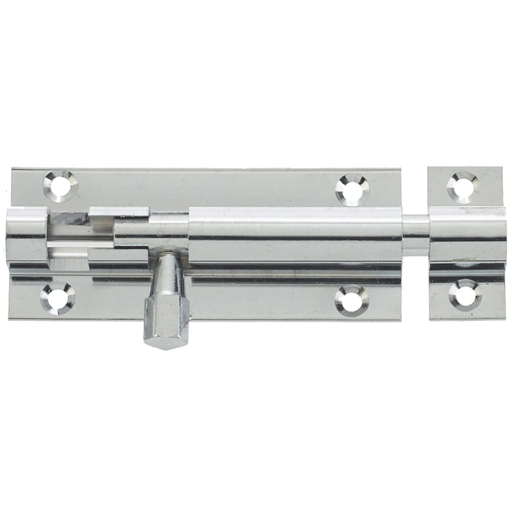 High-Quality Polished Chrome Brass Straight Barrel Bolts 64x25mm for Secure Locking - Door Bolt
