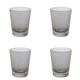 image 1 of Hestia Set of 4 Grey Ribbed Glasses