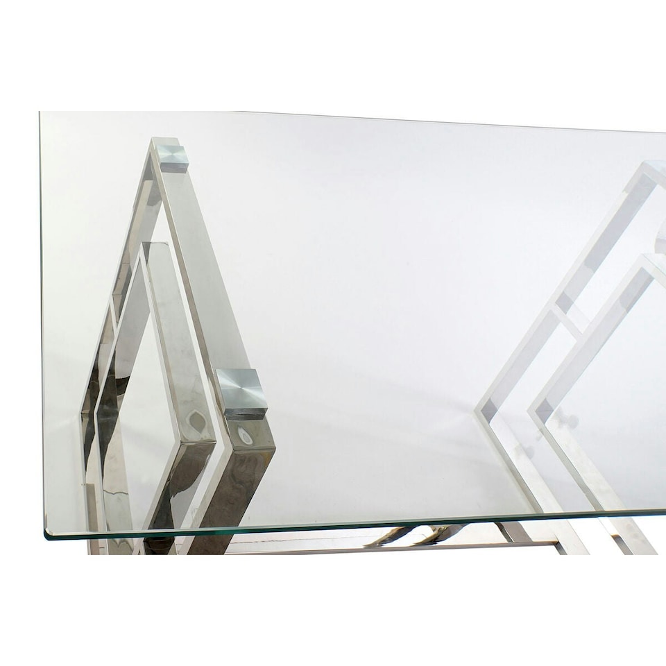 image 1 of Dining Table DKD Home Decor Crystal Steel (180 x 90 x 75 cm) N/A
