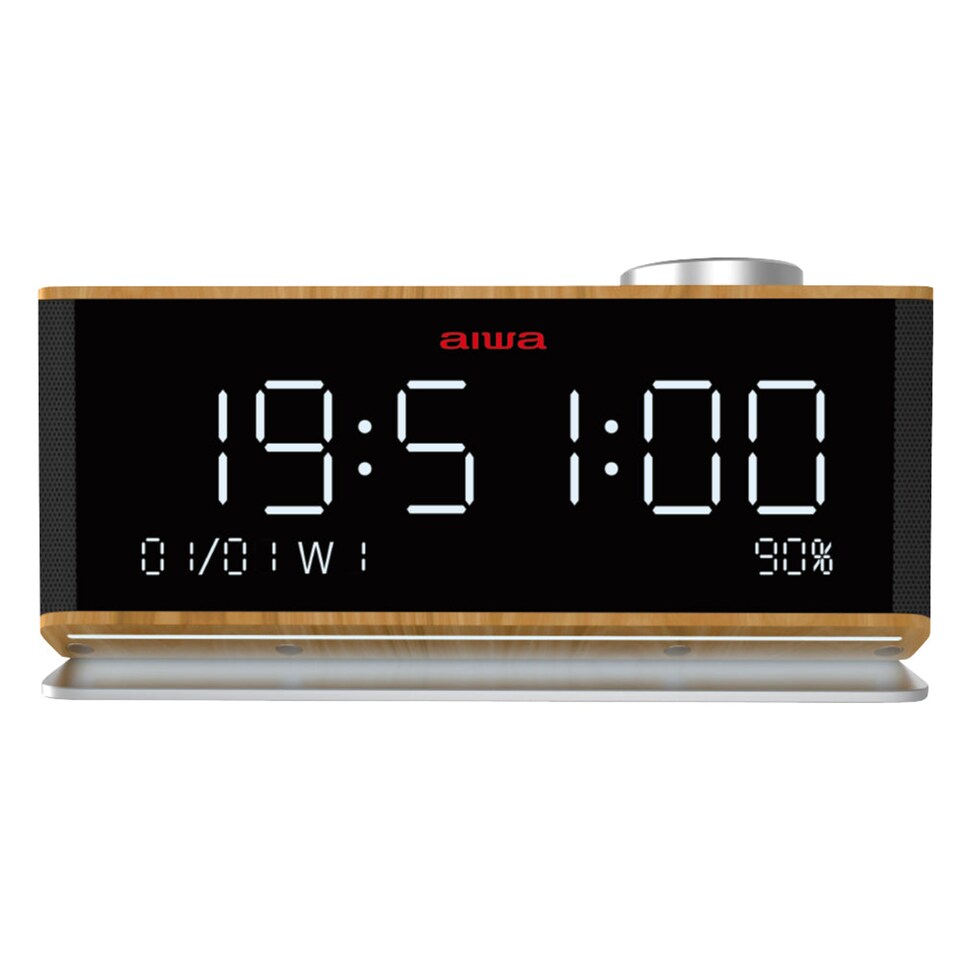 image 1 of Aiwa CR-90BT Radio Alarm Clock  in Black