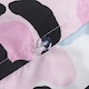 image 3 of OHS Leopard Print Reversible Microfibre Duvet Cover and Pillowcase Set, Double - Pink/White