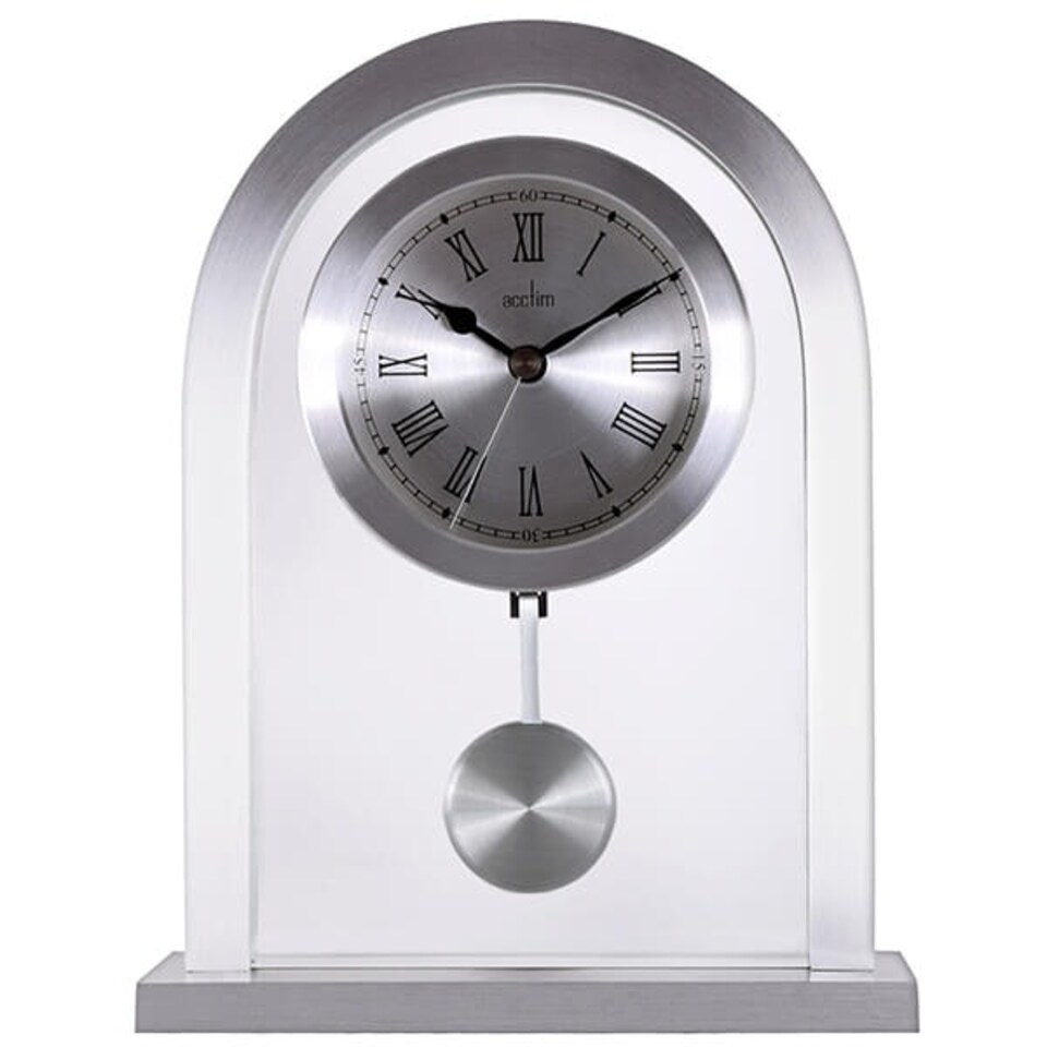 image 1 of Acctim Bathgate Mantel Clock Silver