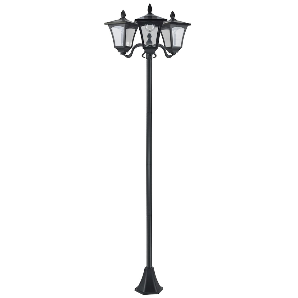 image 1 of Outsunny Outdoor Garden Solar Light with Base Energy-efficient IP44 Dimmable