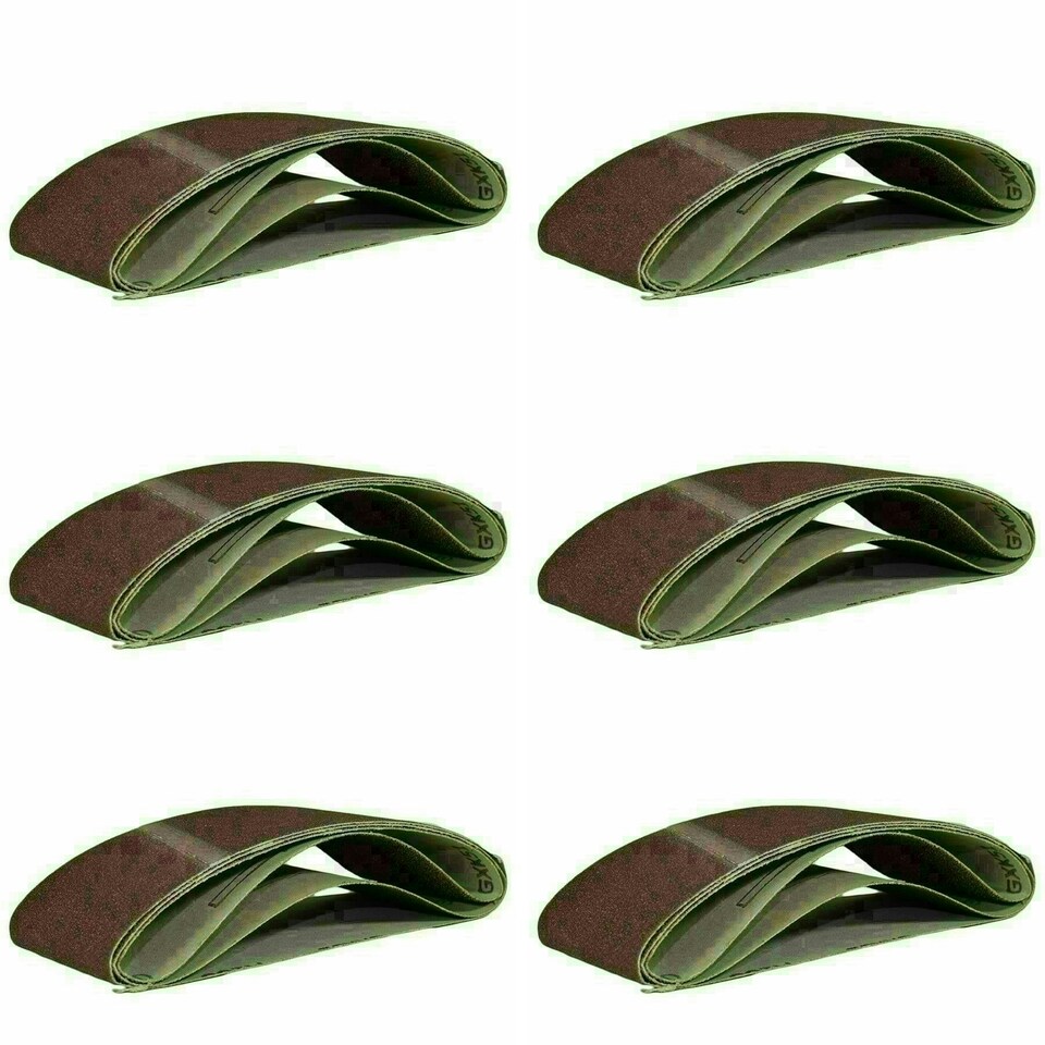 image 1 of 457mm x 75mm Mixed Grit Abrasive Sanding Belts Power File Sander Belt 18 Pack