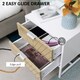 image 4 of HOMCOM Bedside Table End Table with 2 Drawers for Bedroom, White and Oak