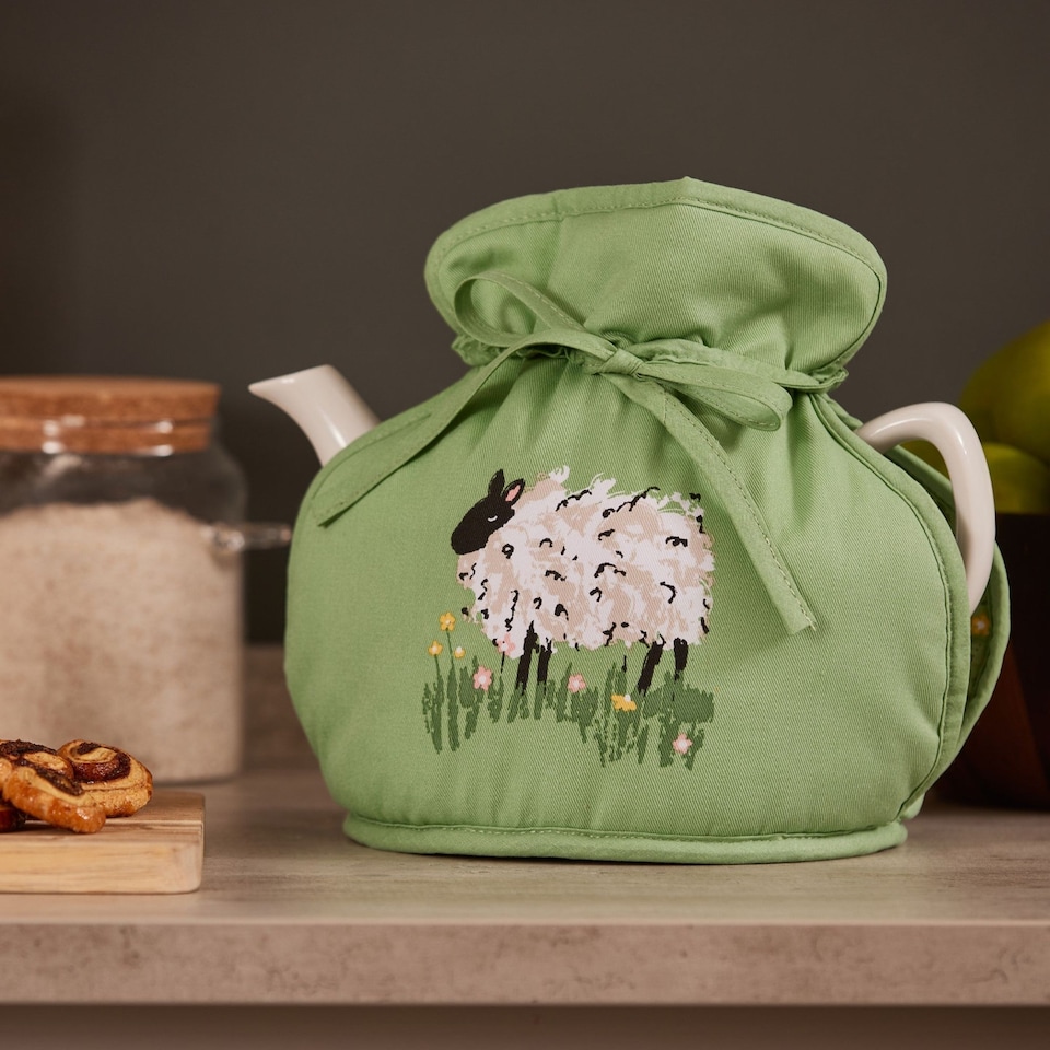 image 1 of Ulster Weavers Woolly Sheep Tea Cosy - Muff Green