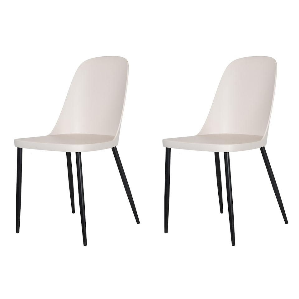 image 1 of Aspen Grey Oak Effect 80cm Square Dining Table with 4 Moulded Duo Design Chairs - Compact Kitchen and Dining Set | Grey | Grey Oak Effect | One Size | 1