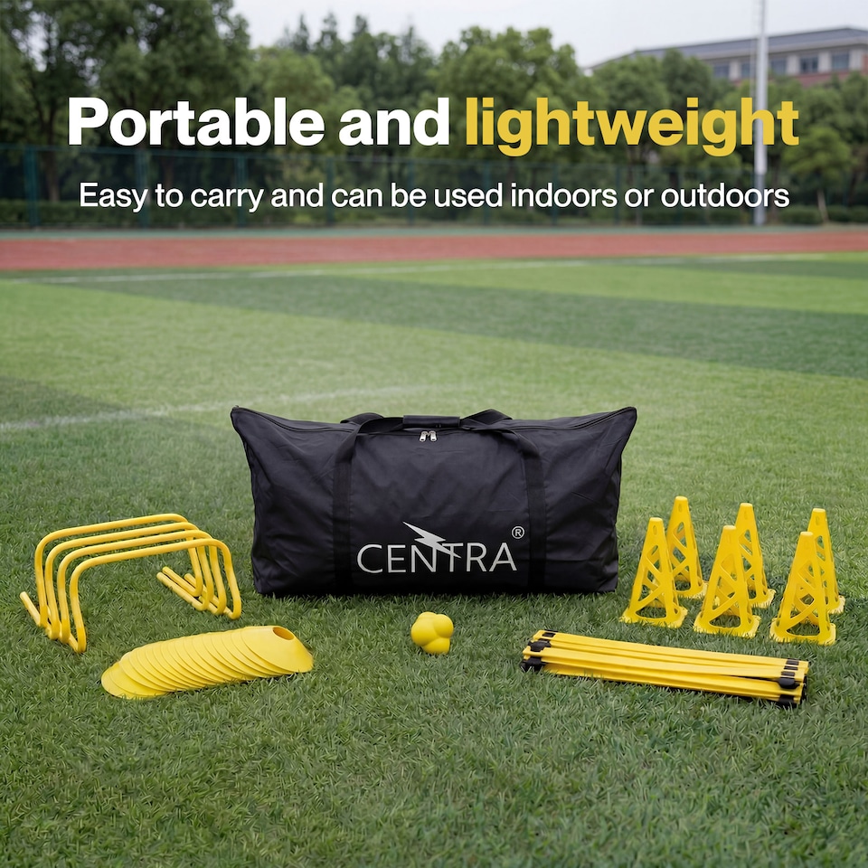 image 1 of Centra  Football Training Equipment Pro Agility Speed Ladder Cones Hurdle Style