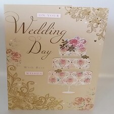 Wedding Day With Best Wishes Greeting Card