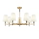 image 1 of Zaragoza Chandelier Brass, 7 Light, E14